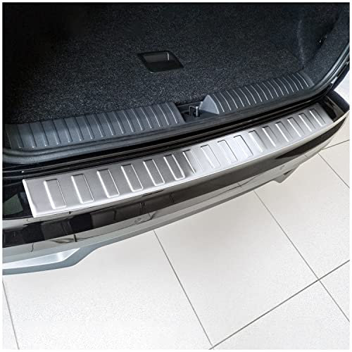 tuning-art L381 Edelstahl Ladekantenschutz passend für Skoda Kamiq NW 2019-2023, Farbe:Silber