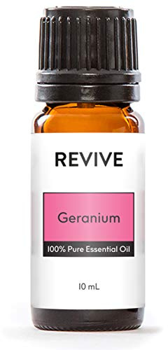 Geranium Essential Oil by Revive Essential Oils - 100% Pure Therapeutic Grade, for Diffuser, Humidifier, Massage, Aromatherapy, Skin & Hair Care