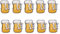 STOBOK 10 Stücke Brosche Oktoberfest Pins Cartoon Kreative Blusenbrosche Brosche Led Bierkrug Leuchtend Anstecknadel Brosche für Party Bar Karneval Kostüm Zubehör Accessoires Oktoberfest Deko