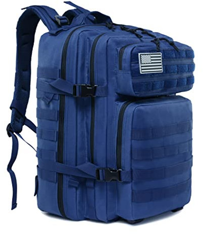 Long Keeper Taktischer Militär Rucksack Groß 45L Trekkingrucksack Wanderrucksack Herren Damen Molle Survival Rucksack Wasserdicht Backpack für Outdoor Reisen Camping Trekking