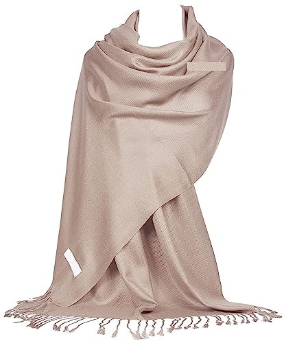 GFM® Schal im Pashmina-Stil, für alle Jahreszeiten, weich, B9, B9-chmp-nude beige, 42