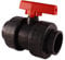 PVC-Kugelhahn I 40 mm I 1 1/4 Zoll I für Klebemuffen und Fittinge I Absperrhahn 2-Wege I PVC-Rohrverbinder 40mm I Kugelschieber für Pool- und Teichbau I bm147