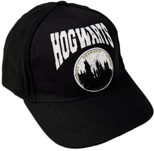 Harry Potter Sommermütze für Kinder (6/8 Jahre, Schwarz)