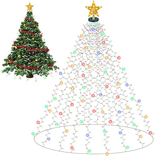 Herefun Luci di Natale, 16 * 2M 400 LEDs Luci Decorazione Natale per Albero, Luci Natale Fata Filo di Rame Luci con 8 Modalità, IP44, Luce Catena Decorare per Albero di Natale, Feste, Giardino