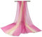 Flybloom Frauen Bauchtanz Schleier Chiffon Tanzen Handschal allmähliche Farbe (Rosa)