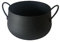 LIN HOME Macetero de Hierro Forjado para Plantas 10x16cm Ø - Maceta Resistente, Exquisitas y Delicadas para Jardín, Balcon, Terraza Color Negro