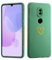LENGRACE para Huawei Mate 10 Lite Patrón De Corazón Funda,Love Patrón Moda Lindo para Mujeres Niñas Silicona Antichoque TPU Carcasa-Verde