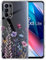 Kaywzo Hülle für Oppo Find X3 Lite,Transparent TPU Handyhülle mit Gemälde Blume Muster,Ultradünn Stoßfester Schutzhülle,Schön Silikon Cover Case-4