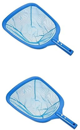 Kisangel 2pcs Pool Leaf Skimmer Net for Cleaning of Swimming Pools Spas and Fountains Material Deep Bag Design for Collecting Debris and Leaves