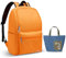OMOUBOI Laptop Backpack for Men Women Fits 14-15.6 Inch Laptop Lightweight Bookbag School Rucksack Work Bags Anti Theft Casual Daypack for Tennis Hiking Weekender Travel Business College, Orange