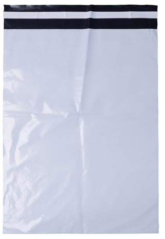OFFICE PRODUCTS Versandtaschen Plastik Warensendung / 100 Stück/aus LDPE-Folie/Versandtaschen Blickdich / 35 x 46 x 5 cm/Farbe: Weiße