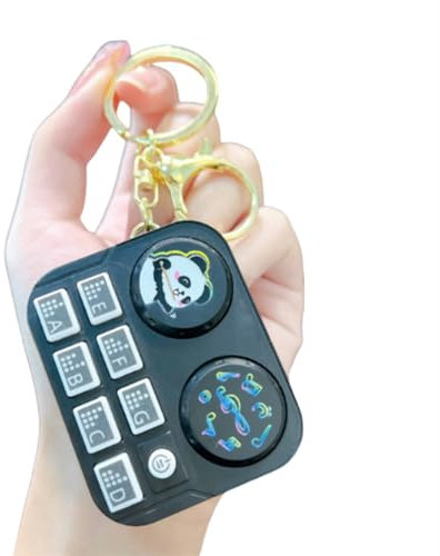 Small Mini DJ Controller, Fully Functional, With Teaching, 6 Years Old And Above Can Learn A Song In 10 Minutes, Boutique Small Gifts ,Children's music toys(Black)