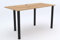 Stolmet Gaming Desk – 100% Real Wood, 120x60 cm, Black Metal Legs, Adjustable Height, Available in Multiple Finishes and Leg Colours – Ideal for Home Office & Gaming Setup (Oak Gold Kraft)