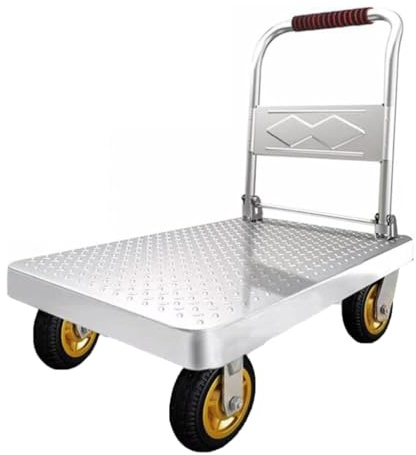 Carro Transporte,Carrito Plegable con Ruedas,Carro Plataforma,Carro De Jardin Carro Plegable De Empuje Fácil De Almacenar Máxima De Carga De 500kg (Size:73x48cm)