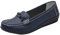 Mocassini da donna Business Penny Shoes Comfort Leggero Scarpe da passeggio Mani Libere Slip on Mocassini Suola Morbida Pelle Traspirante, Blu scuro, 39 EU