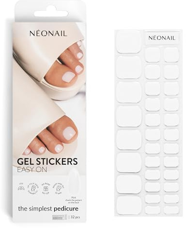 NÉONAIL Nagelfolie UV Härtend - Gel Stickers Easy On - UV Gel Strips - Fingernägel zum Aufkleben - Nagelsticker - Nagellackstreifen - Nagelaufkleber - Aufkleber Nägel - P04
