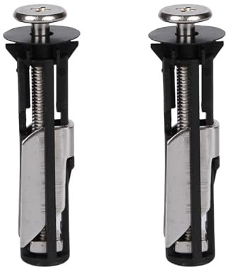 Toilet Seat Fittings, Toilet Seat Fixings, Universal Toilet Seat Bolts and Screws,Quick Release Top Hinge Fixings,Easy to Install- Toilet Seat Replacement Parts Kit (2Pc)