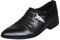 Mocasines sin cordones para hombre, transpirables, ligeros, de cuero, puntiagudos, zapatos Oxford para hombre, mocasines de vestir formales, informales, cómodos, zapatos de negocios y bodas, Black, 42
