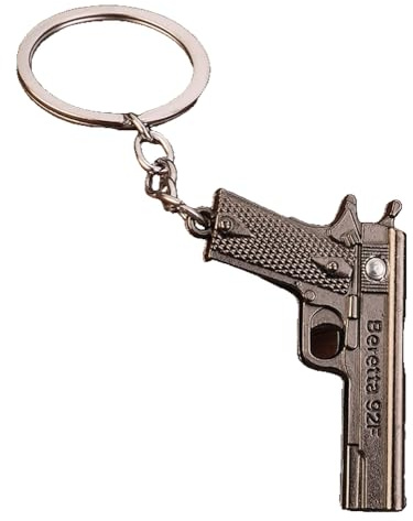 KREATIONS Schlüsselanhänger Miniatur Pistole für Auto & Herren