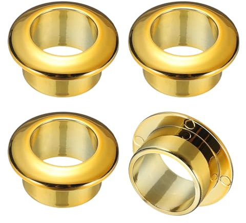 M METERXITY 4-Pack Passe-Câble De Bureau, 1 Pouce Cache-Trou En Plastique Pour Câbles Passe-Câble En Plastique Pour Maison/Bureau Organisateur De Fils [Or]