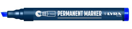 LYRA L4010051-1, LYRA Permanentmarker blau 2-6mm, für professionelle Markierungen auf glatten und rauen Oberflächen, 1 Stück