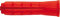 TOX Porenbetondübel Ytox 12 x 60 mm, Gasbetondübel mit den höchsten Haltewerten am Markt in Porenbeton, für unterschiedliche Schraubendurchmesser geeignet, 2 Stück im Blister, 096700061