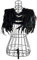 Yoodeet Black Feather Sewing Trimming Collar Shoulder Peacock Shawls Fancy Dress Angel Wings Cocktail Dress