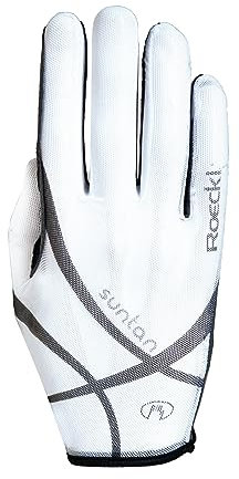 Roeckl Sports Reithandschuh Laila, Ladies Sommer Handschuh, Weiß 7