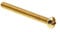 Prime-Line 9003778 Machine Screw, Round Head, Slotted/Phillips Combo, 8-32 X 1-1/2 in, Solid Brass, Pack of 25