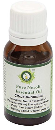 R V Essential Reines Neroli Ätherische Öl 15ml (0.507 Unzen) - Citrus Aurantium (100% reiner und natürlicher Dampf destilliert) Pure Neroli Essential Oil