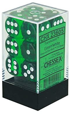 Chessex 23605 Dice, grün