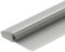 GedoTec - Umbral de puerta de aluminio con tope de puerta de piso con sello | Longitud 840 mm | en aluminio anodizado plata | metal antracita | herrajes Herrajes arquitectónicos | 1 pieza