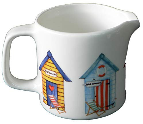 Beach hut Milk jugs Choice of 3 Sizes or Sugar Bowl (Medium 7oz)