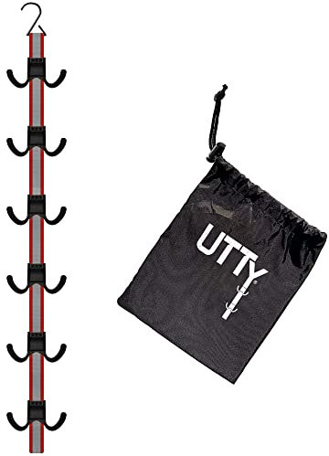UTTY Hängender tragbarer Mehrzweck-Hockey-Ausrüstungs-Trockenständer & Hockey-Ausrüstungs-Organizer mit verstellbaren Haken für Zuhause, Reisen und den Außenbereich – Sportausrüstungs-Aufhänger