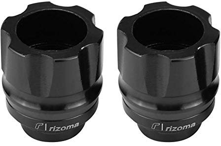 Motorrad Vorderradgabel Sliders, Fydun 2 Stücke Universal Sturzschutz Sturzpads Frame Sliders Aluminiumlegierung CNC Anti Collision Slider Protector (Schwarz)