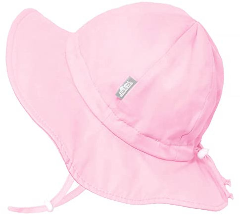 Jan & Jul Baby Sonnenhut für Mädchen, UV-Schutz UPF 50+ (S: 0-6 Monate, Rosa)