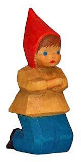 Lotte Sievers-Hahn betender Bub Krippenfiguren mit Baumwollbeutel