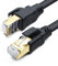 DDMALL CAT8 Ethernet Cable 1m, High Speed 40Gbps 2000MHz SFTP Internet Network LAN Cable with Gold Plated RJ45 Connector for Router, Modem, PC, Switches, Laptop, Gaming (1m, Black)