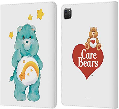 Head Case Designs Licenciado Oficialmente Care Bears Deseo Clásico Carcasa de Cuero Tipo Libro Compatible con Apple iPad Pro 11 2020/2021 / 2022