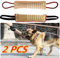 2 pezzi Giocattolo per rimorchiatore per cani Morso di cane Giocattolo per rimorchiatore con 2 robuste maniglie ， Morso di iuta resistente Cuscino per morso per cani