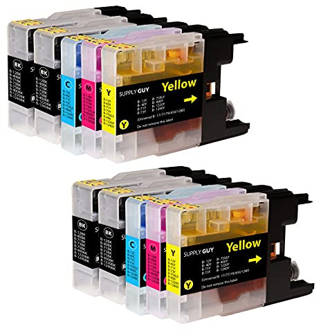 Supply Guy 10 Druckerpatronen kompatibel mit Brother LC-1240 LC-1220 für DCP-J525W DCP-J725DW DCP-J925DW MFC-J430 Series MFC-J5910DW MFC-J625DW MFC-J6510DW MFC-J6710DW MFC-J6910DW