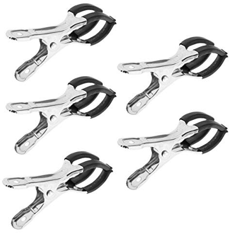 Jiayouy 5 Stück Saxophon-Knopf-Schlüssel-Pad Einkerbungs-Clips für Saxophon-Schlüssel, Holzblasinstrument-Reparatur-Werkzeug