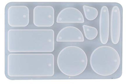 Kristall Epoxidharz Form Ohrringe Dangler Casting Silikonform DIY Crafts Schmuck Anhänger Herstellung Werkzeuge