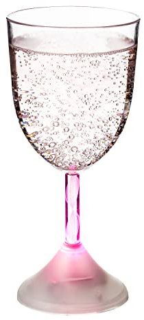Ultra 8 LED-Gin-Gläser mit LED-Licht, Kunststoff, ideal für leuchtende Geschenke, Rotweingläser, Weißweingläser oder Cocktailgläser oder Gin-Glas, Weinglas, Sektgläser