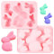 Sprinlot Silikonform Ostern, Osterhasen Backform, 1 Stück Backform Hasen, Keksformen Ostern Kinder, Silikon Schokoladenformen, für Machen Schokolade, Kuchen, Kekse, Seife