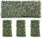 Outsunny 4 Pieces Expanding Trellis Fence, 2m x 1m Decorative Trellis with Artificial Leaves Garden Telescopic Hedge Privacy Screen Greenery Walls for Garden Balcony Home Decor