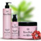 RoseBaie - Ma Routine Capillaire - Figue de Barbarie - Shampoing 500 ml - Masque 500 ml - Sérum 100 ml +1 Chouchou De Couleurs Aléatoire Offert