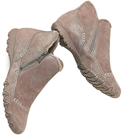 Stivali con Tacco Donna Cowboy Bassi Eleganti Stivali Calzino Stringati Comode Chunky Morbidi Anfibi Stivaletti Scamosciati Pelle Autunnali Invernali Ankle Chelsea Boots