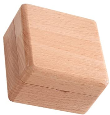 Cabilock Boîte à Bijoux Rétro Petite Boîte de Rangement en Bois 1 Pièce Organisateur de Bijoux en Bois Massif pour Collier Boucles d'oreilles