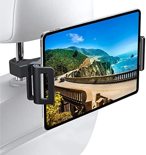 ViMOQi Car Tablet Holder - iPad Holder for Back Seat, 360° Rotatable Headrest Mount for 4-13.5 Devices